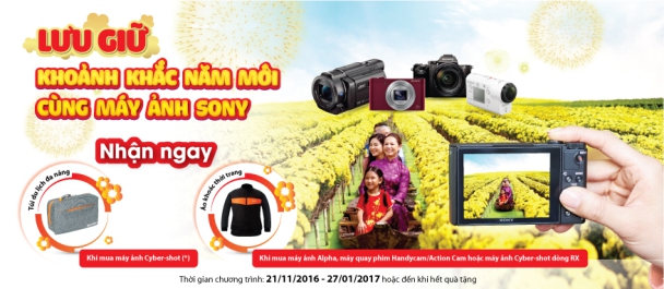 Quà tặng năm mới - Lưu giữ khoảnh khắc cùng máy ảnh Sony